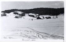 Prénovel (Jura). Le village sous la neige.