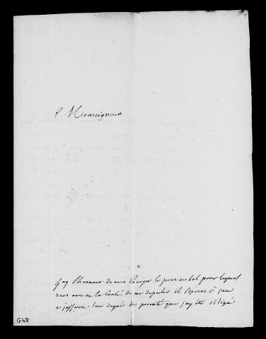 Dossiers instruits en 1768