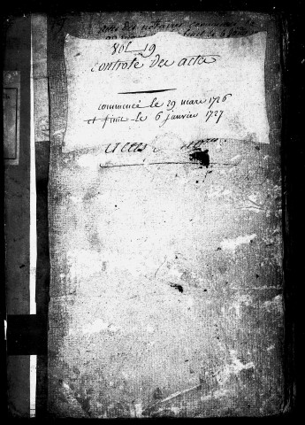Registre du 29 Mars 1726 au 6 Janvier 1727