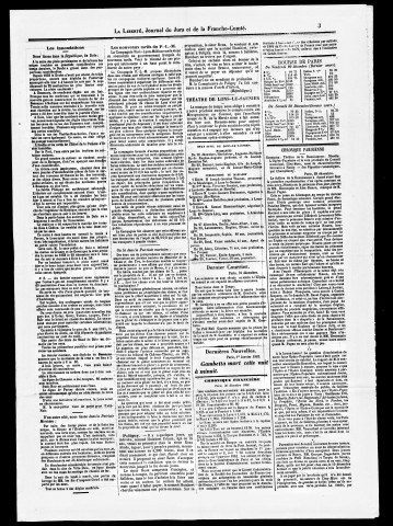 La Liberté du Jura et de la Franche-Comté. 1er semestre 1883.