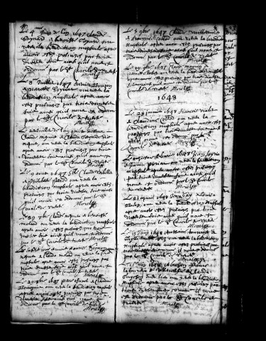 Mariages 27 août 1645-12 novembre 1680.