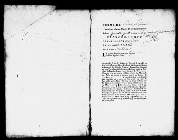 Registre du 27 Décembre 1742 au 24 Août 1743