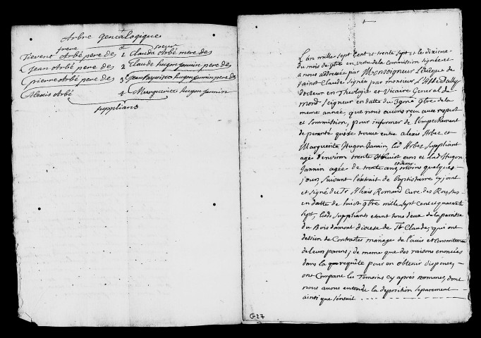 Dossiers instruits en 1747