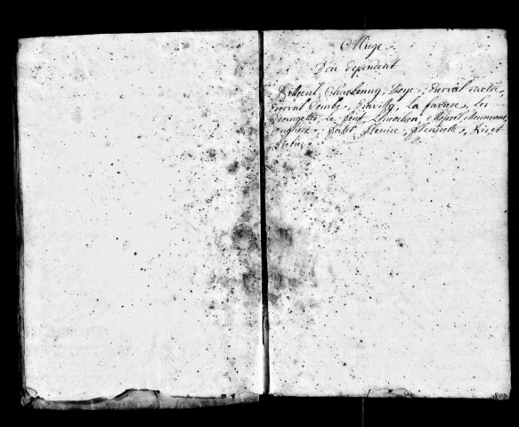 Baptêmes, mariages et sépultures.