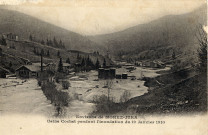 Morez (Jura). L'usine Cochet pendant l'inondation du 19 janvier 1910.