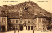 Salins-les-Bains (Jura). 21. L'hôtel de Ville (1750). Salins, Figuet.