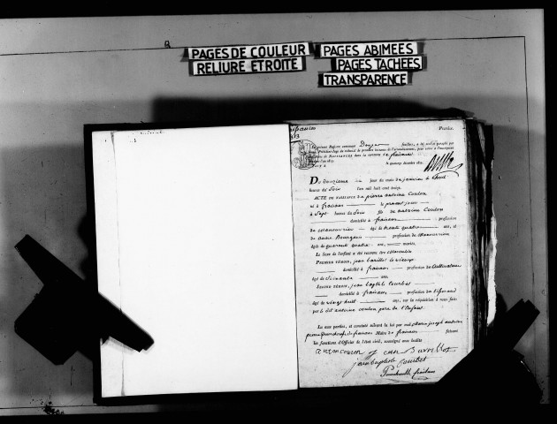 Naissances, mariages, décès, publications de mariage.