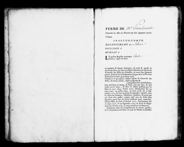 Registre du 3 avril 1758 au 21 mars 1760