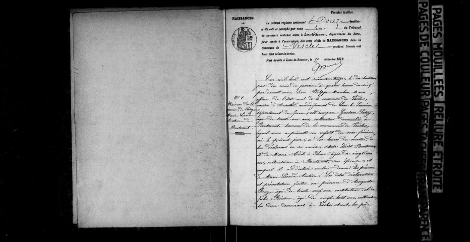 Naissances, décès.