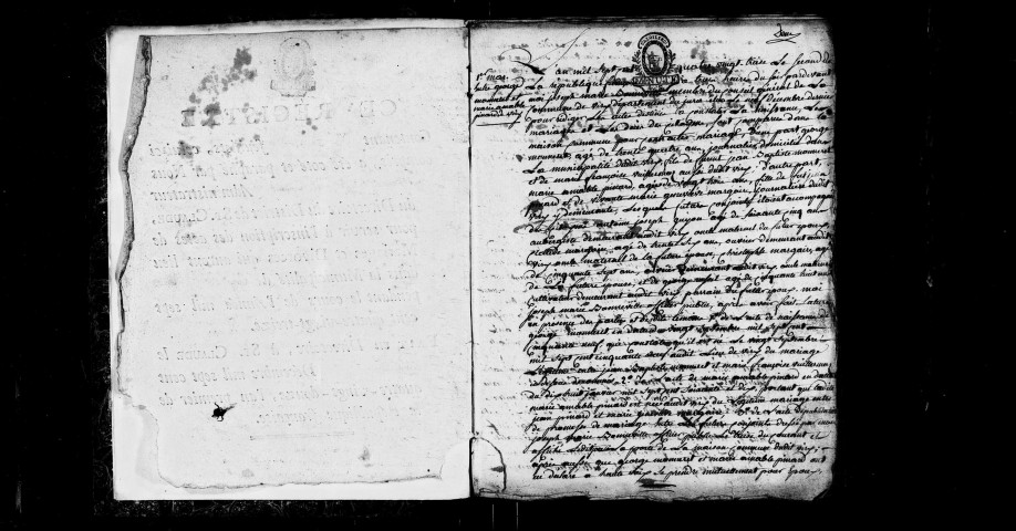 Mariages 1793-an VI, an VIII-1812 ; décès 1793-1812.