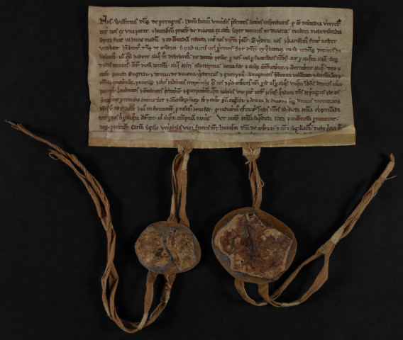 Transaction entre Guillaume, seigneur de Prangins, et le prieur de Divonne a/s. dîmes de Divonne.