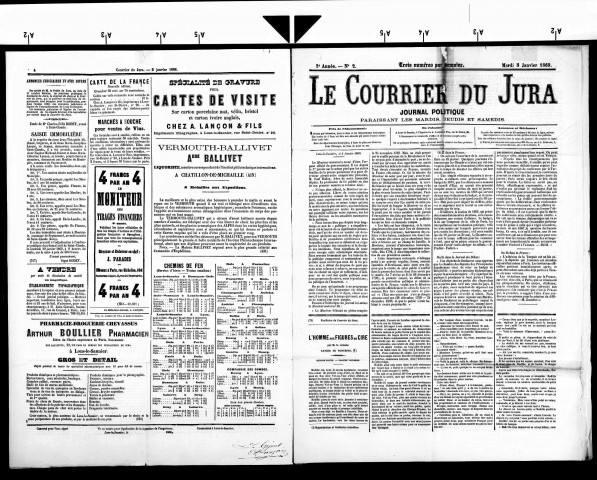 Le Courrier du Jura.