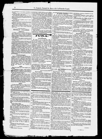 La Liberté du Jura et de la Franche-Comté. Octobre-décembre 1881.