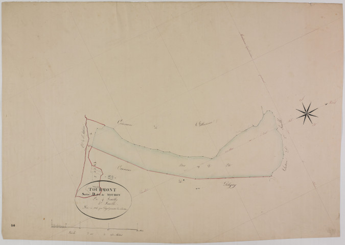 Tourmont, section D, Mouron, feuille 4.