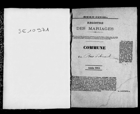 Mariages, décès.