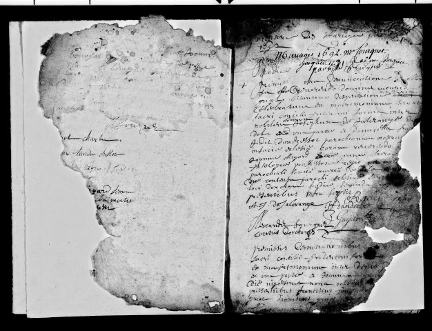 Baptêmes août 1721 - octobre 1731, mariages 1692-1731, sépultures 1693-1731.