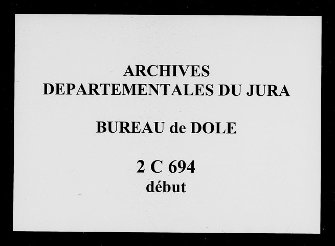Registre du 14 novembre 1704 au 30 septembre 1705