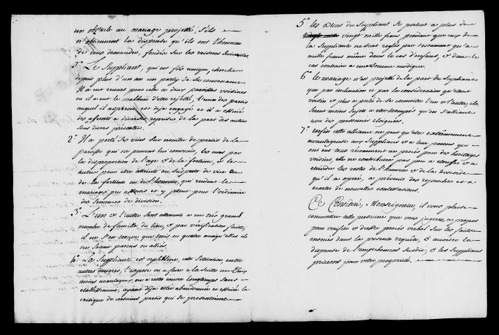 Dossiers instruits en 1755