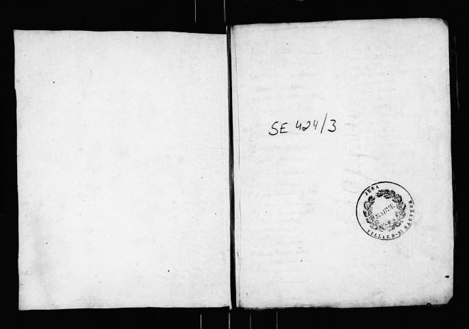 Baptêmes, février 1664-août 1685.