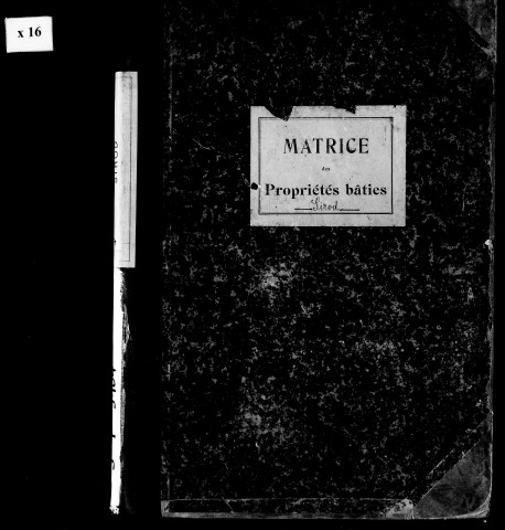 Matrice des propriétés bâties.