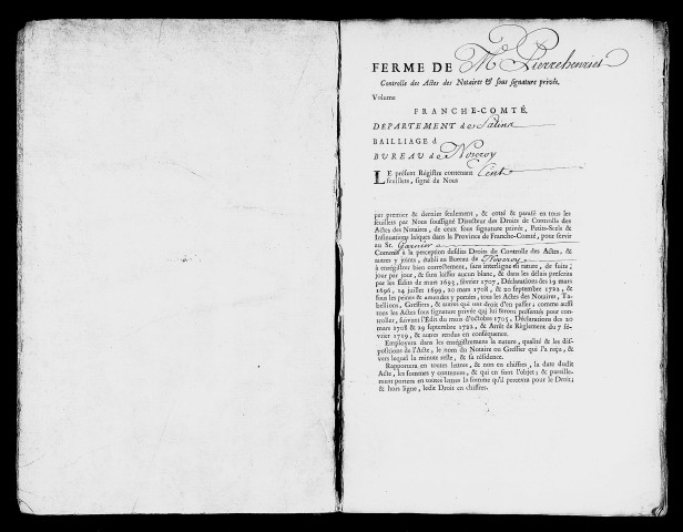 Registre du 10 juillet 1762 au 7 novembre 1763