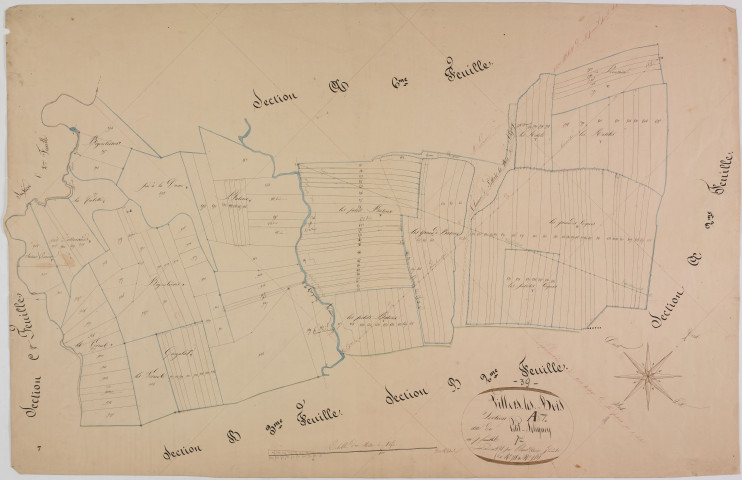 Villers-les-Bois, section A, Petit Saligney, feuille 7.