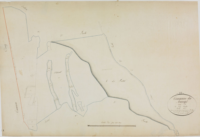 Bourget (Le), section C, feuille 4.géomètre : Bailly