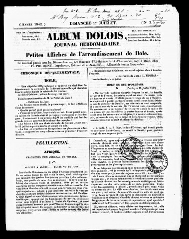 Album dolois (1842-1855)