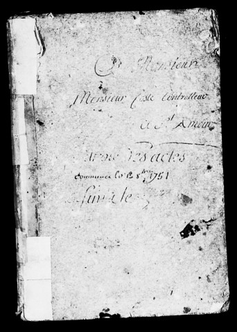 Registre du 12 octobre 1751 au 3 juillet 1752