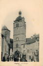 Orgelet (Jura). Le clocher.