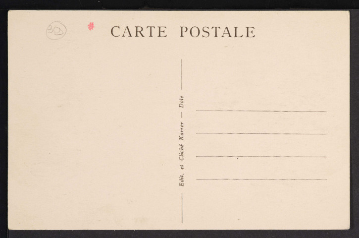 Environs de Saint-Claude, près Saint-Lupicin (Edit. et cliché Karrer – Dôle)