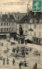 Lons-le-Saunier (Jura). 34. La place de la liberté et la statue du général Lecourbe. Lons-le-Saunier, G.B.