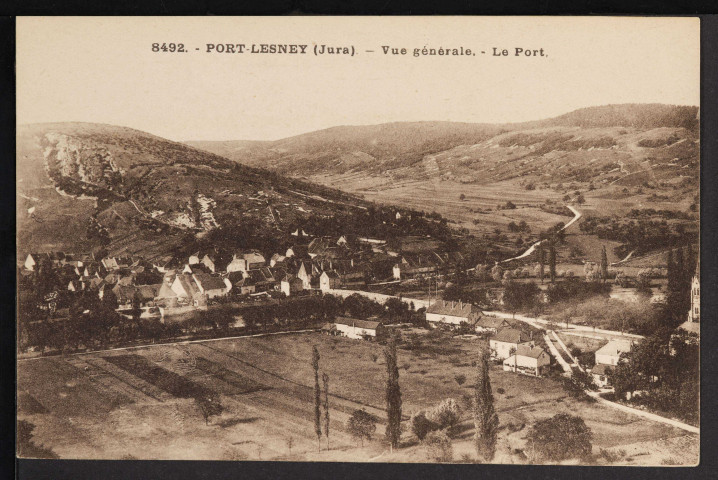 8492 - Port-Lesney – Vue générale – Le Port (Les Éditions C. L. B. – Besançon)