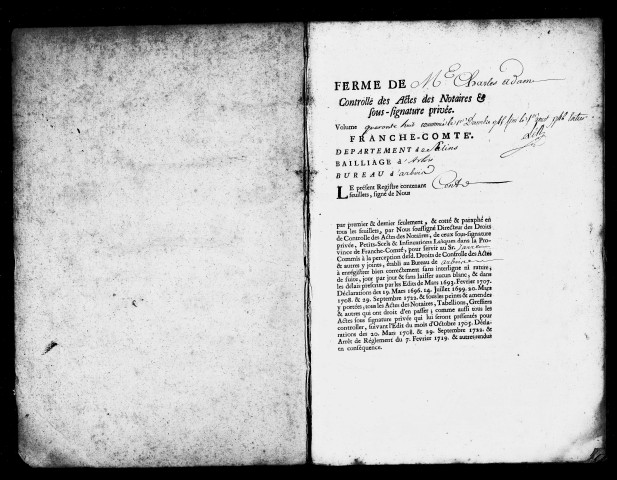 Registre du privé (1er Décembre 1745 au 1er Août 1746