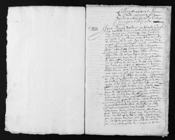 Actes de 1662 à 1663.