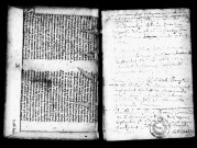 Série communale : baptêmes 1672-1685, 1722 ; mariages 1672-1684.