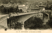 Saint-Claude (Jura). 69. Le pont central sur la Bienne.