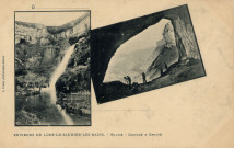 Environs de lons-le-Saunier (Jura). Baume-les-Messieurs, la cascade et la grotte. Lons-le-Saunier, Demay.