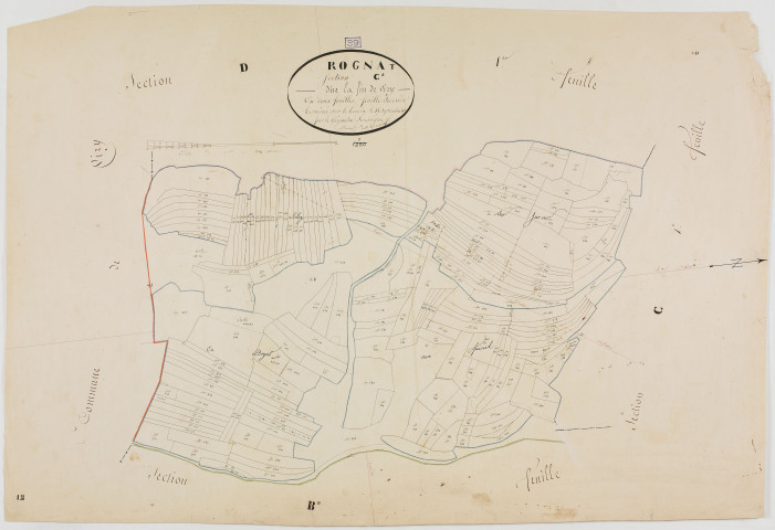 Rogna, section C, la Fin de Viry, feuille 2.géomètre : Bouvard