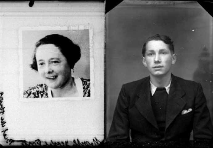 Identités. Marcel Grappe. Boucherans / Marthe Jentet. Poste. Bief-du-Fourg