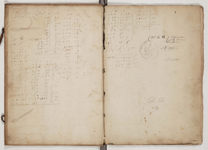 Le Vernois.- Registre d'arpentement.