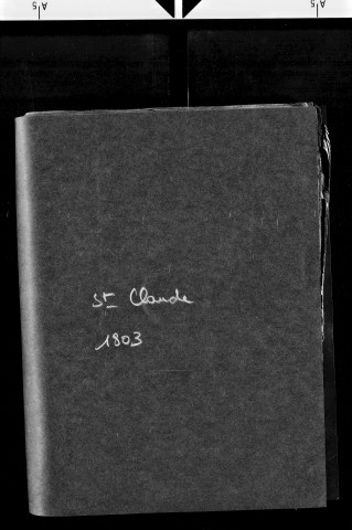 Tableaux nominatifs des habitants de Saint-Claude, 1803, 1807.