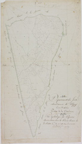 Châtelaine (La), section C, la Fin, feuille 1.