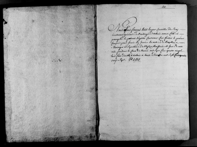 Baptêmes, mariages, sépultures.