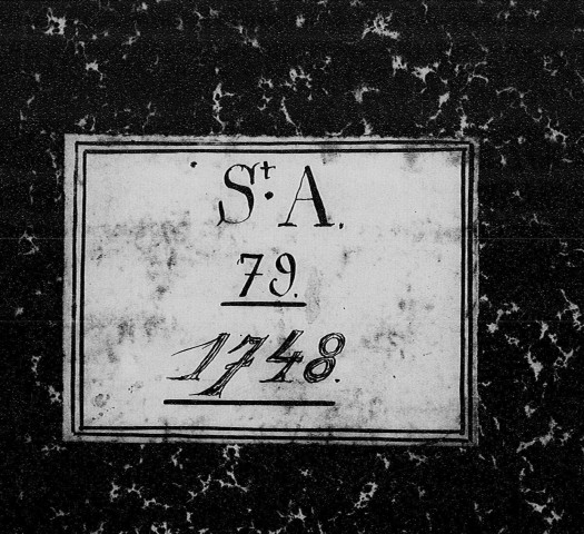 Baptêmes, mariages et sépultures, 2 janvier 1748 - 1er janvier 1749, 11 janvier - 31 décembre 1749, 4 janvier - 31 décembre 1750, 3 janvier - 31 décembre 1751.