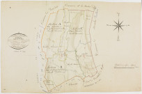 Bourcia, tableau d'assemblage.géomètre : Parent ; échelle : 1/5000 ; dimension : 64 X 97 cm.