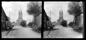 Eglise Sainte-Anne et rues de Gilley.