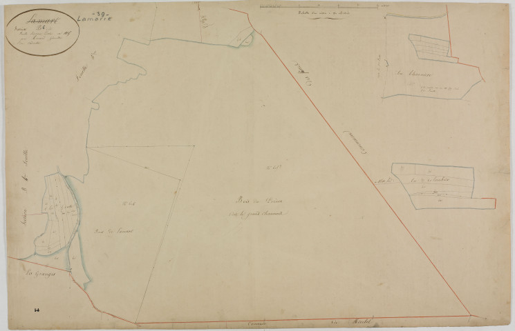 Marre (La), section B, feuille 6.géomètre : Romand