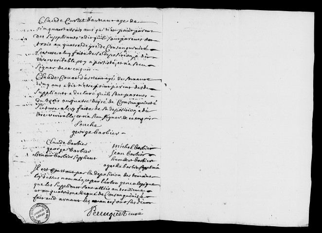 Dossiers instruits en 1753