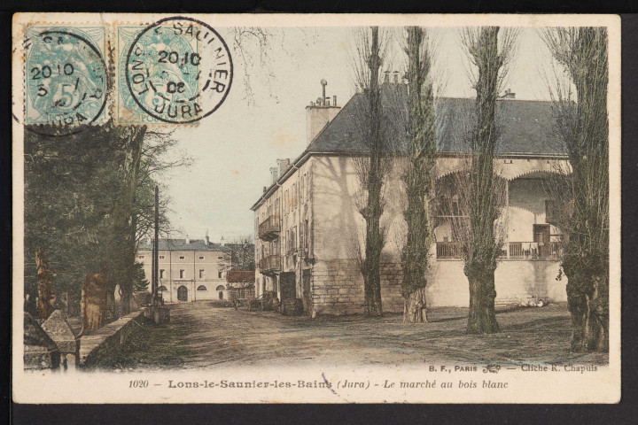 1020 – Lons-le-Saunier-les-Bains (Jura) - Le marché au bois blanc (Berthaud Frères, Paris - Cliché R. Chapuis) (1906)